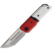 Maxace MM272A Capsule 2 Two-Tone Linerlock Knife Red/White G10 Handles