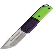 Maxace MM272B Capsule 2 Two-Tone Linerlock Knife Green/Purple G10 Handles