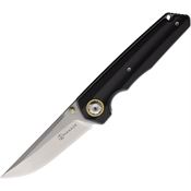 Maxace MSM204 Samurai 2.0 Stonewash Linerlock Knife Black G10 Handles