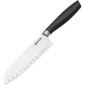 Boker 130835 Core Pro Santoku Fluted Edge Knife Black Synthetic Handles