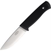 Fallkniven F1NZELMAX F1 Satin Elmax Fixed Blade Knife Black Handles Zytel Sheath