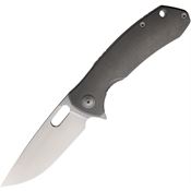 Maxace MM321A Balance Framelock Knife Gray Titanium Handles