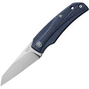 MKM-Maniago ICDC ICE Stonewash MagnaCut Sheepsfoot Linerlock Knife Denim Micarta Handles