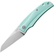 MKM-Maniago ICGTY ICE Stonewash MagnaCut Sheepsfoot Linerlock Knife Tiffany Blue G10 Handles