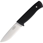 Fallkniven F1LELMAX F1 Satin Elmax Fixed Blade Knife Black Handles Leather Sheath