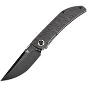 Kansept 1078A7 Tarkin Blackwash Tanto Framelock Knife Tiger Camo Handles
