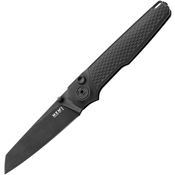 MKM-Maniago MIABKB Miura Black Stonewash Sheepsfoot MagnaCut Button Lock Knife Black Stonewash Handles