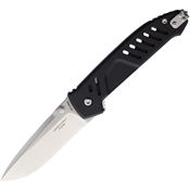 Extrema Ratio 0232M3SATBLK MF1 EVO D Satin Drop Point Linerlock Knife Black Handles