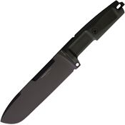 Extrema Ratio 0122S6BLKGRN Ontos 2 Expedition Black Fixed Blade Knife Green Handles