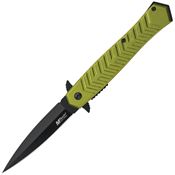MTech A2025GN Linerlock Knife Assist Open Green Handles