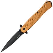 MTech A2025TN Linerlock Knife Assist Open Tan Handles
