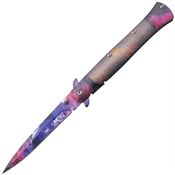 MTech A2041PL Linerlock Knife Assist Open Purple/Pink Handles