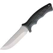 Camillus 19432 Drop Point Fixed Blade Knife Gray Rubber Handles