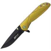 MTech A2017GD Linerlock Knife Assist Open Gold Handles