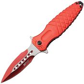 MTech A2044RD Linerlock Knife Assist Open Red Handles