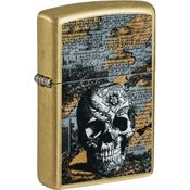 Zippo 26913 Floral Skull Lighter