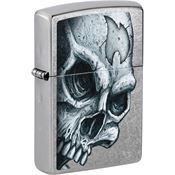 Zippo 26923 Skull And Flame Lighter