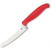 Spyderco K13SRD Z-Cut Kitchen Knife Red Handles