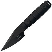 Takumitak F309 Sector 3 Black Drop Point Fixed Blade Knife Black Handles