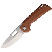 Rough Rider 2706 Linerlock Knife Brown Micarta Handles