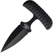 Skallywag Tactical 17043 Duggan Black Double Edge Push Dagger Black G10 Handles