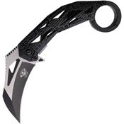Skallywag Tactical 17026 Talon Two-Tone Karambit Linerlock Knife Black Handles