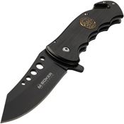 Boker Magnum M01MB858 Assist Open Special Forces Linerlock Knife Black Handles