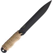 Ranger 9410DT Shank Black carbon Steel Fixed Blade Knife Tan Cord Handles