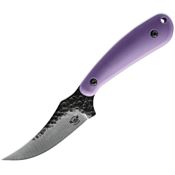 Skallywag Tactical 17039 Scorpion Hammered Skinner Fixed Blade Knife Purple Handles