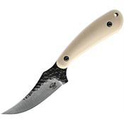 Skallywag Tactical 17040 Scorpion Hammered Skinner Fixed Blade Knife Tan Handles