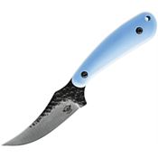 Skallywag Tactical 17041 Scorpion Hammered Skinner Fixed Blade Knife Blue Handles