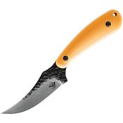 Skallywag Tactical 17042 Scorpion Hammered Skinner Fixed Blade Knife Orange Handles