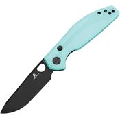 Bestech MK12B2 Bestechman Angry Owl Black D2 Carbon Steel B-Lock Knife Teal G10 Handles