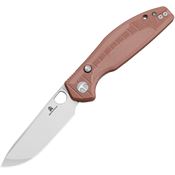 Bestech MK12D1 Bestechman Angry Owl Two-Tone D2 Carbon Steel B-Lock Knife Brown G10 Handles