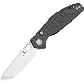Bestech MK12F1 Bestechman Angry Owl Two-Tone D2 Carbon Steel B-Lock Knife Black G10 Handles