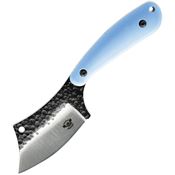 Skallywag Tactical 17030 Mantis Hammered Cleaver Fixed Blade Knife Blue Handles