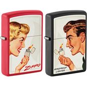 Zippo 59478 Vintage Ad Lighter Set