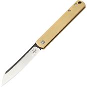 Boker Plus 01BO369 Boker Plus Zenshin 42 Two-Tone Knife Brass Handles