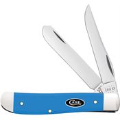 Case XX 68901 Mini Trapper Knife Light Blue Synthetic Handles