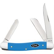 Case XX 68906 Md Stockman Knife Light Blue Synthetic Handles