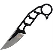 Skallywag Tactical 17052 Skeletor Black Fixed Blade Knife Skeletonized Handles