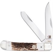 Cobratec TRPSTG Trapper Knife Stag Handles