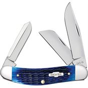 Case XX 02795 Sowbelly Corn Cob Blue Jigged Bone Handles