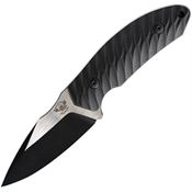Skallywag Tactical 17006 Crows Nest Two-Tone Drop Point Fixed Blade Knife Black G10 Handles
