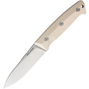 Real Steel 3621IS Black Thorn Satin Fixed Blade Knife Ivory G10 Handles