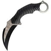 Skallywag Tactical 17007 Deep 6 Two-Tone Karambit Fixed Blade Knife Black G10 Handles