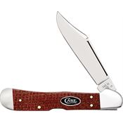 Case XX 12275 Copperlock Knife Dark Red Burlap Handles