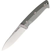 Real Steel 3621GM Black Thorn Satin Fixed Blade Knife Green Micatra Handles