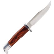 Buck 102CCS1 Woodsman Heritage Series Satin Fixed Blade Knife Brown DymaLux Handles