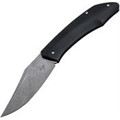 Boker Plus 01BO499 Samosaur Black Stonewash D2 Carbon Steel Slip Joint Knife Black G10 Handles